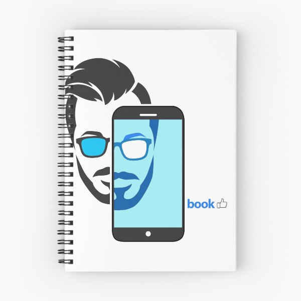 Item preview, White Man Face-Book  designed and sold by IDEZIGN2017.
