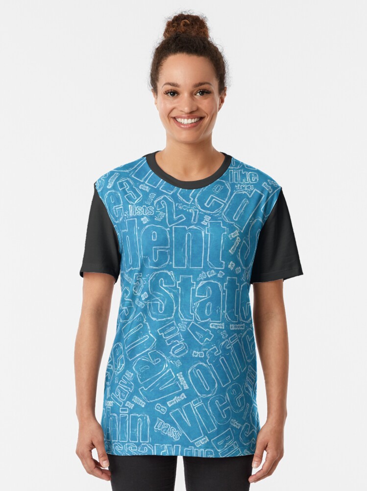 Alternate view of Constitutional Blueprint Graphic T-Shirt