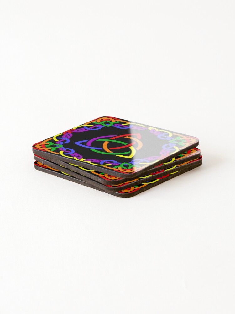 Thumbnail 4 of 5, Coasters (Set of 4), Rainbow Array 87 designed and sold by rainbowarray.