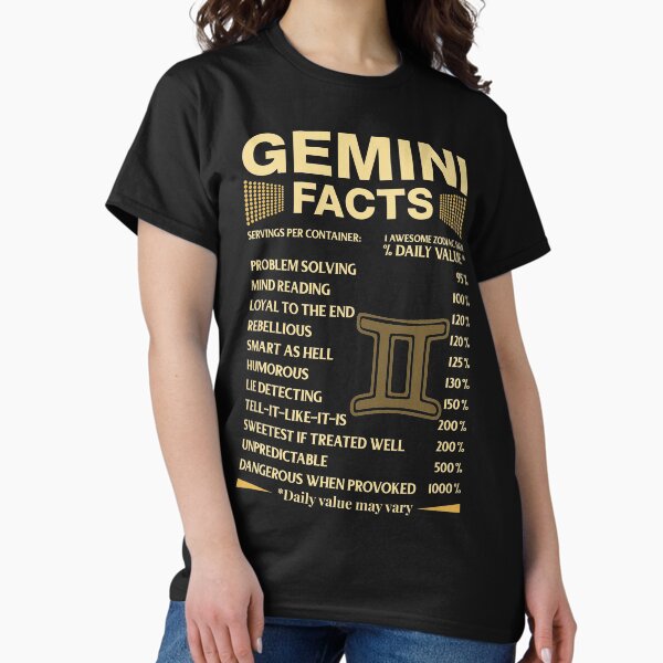 Artikel-Vorschau von Zwillinge Fakten Sternzeichen Astrologie Geburtstagsgeschenk, designt und verkauft von joykart.