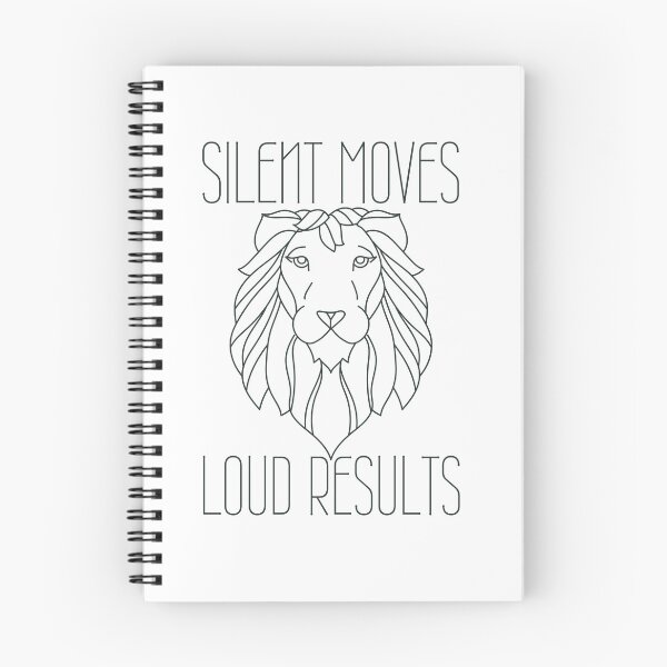 Item preview, Silent Moves Loud Results Black Lion Design designed and sold by SweetAndSpice.