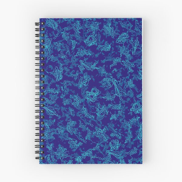 Item preview, Protein structures (aqua) designed and sold by vividbiology.