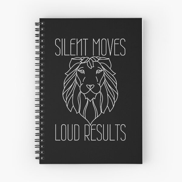 Item preview, Silent Moves Loud Results White Lion Design designed and sold by SweetAndSpice.