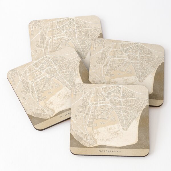 Item preview, Sepia vintage map of Maspalomas Canarias Spain designed and sold by blursbyai.