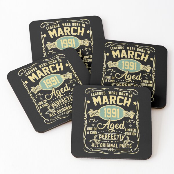 Item preview, Legends Were Born In March 1991 30th Birthday Gifts designed and sold by melisenda.