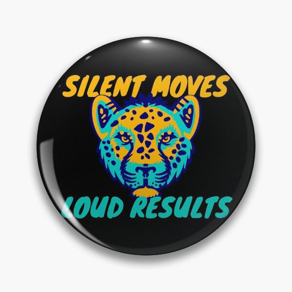 Item preview, Silent Moves Loud Results Yellow and Blue Tiger Design designed and sold by SweetAndSpice.