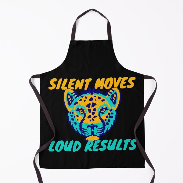 Item preview, Silent Moves Loud Results Yellow and Blue Tiger Design designed and sold by SweetAndSpice.