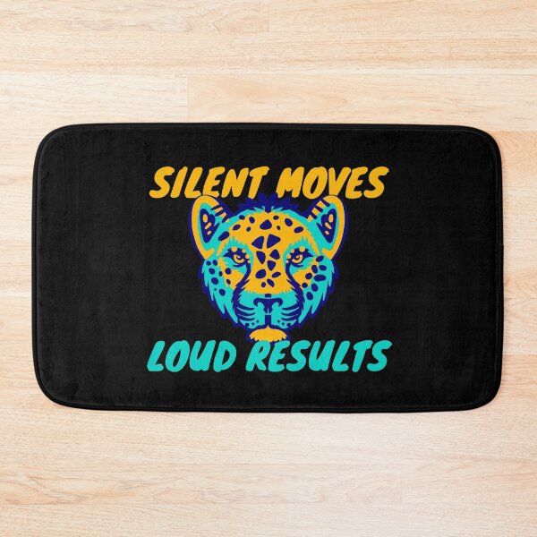 Item preview, Silent Moves Loud Results Yellow and Blue Tiger Design designed and sold by SweetAndSpice.
