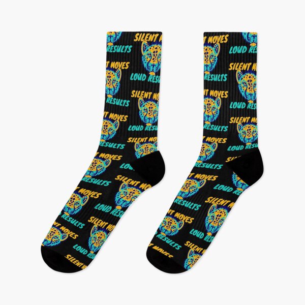 Item preview, Silent Moves Loud Results Yellow and Blue Tiger Design designed and sold by SweetAndSpice.