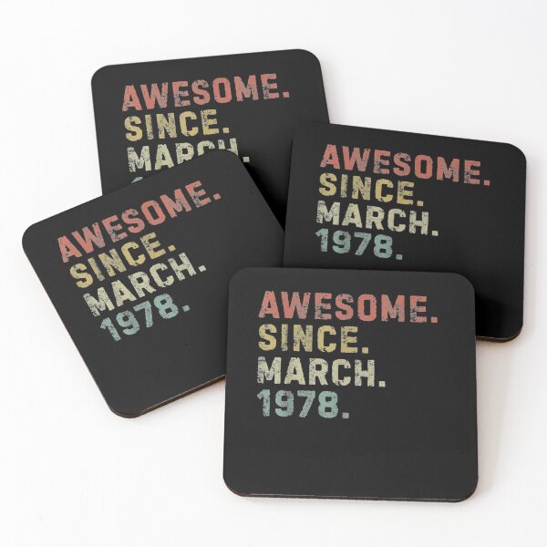 Item preview, Awesome Since March 1978 43rd Birthday Gift 43 Years Old designed and sold by melisenda.