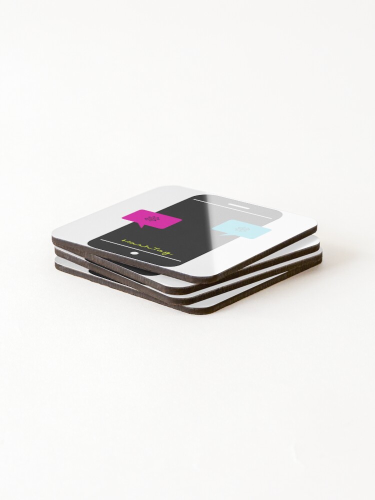 Thumbnail 4 of 5, Coasters (Set of 4), HashTag designed and sold by IDEZIGN2017.