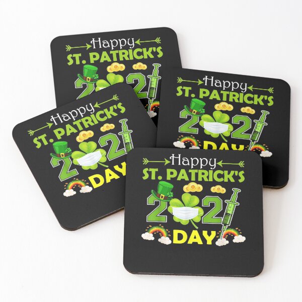 Item preview, Happy Saint Patrick's Day 2021 Irish Shamrock Face Mask Gift designed and sold by melisenda.
