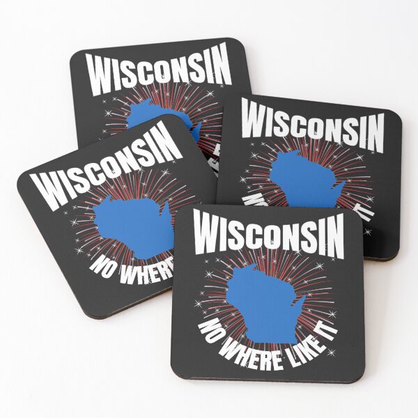 Item preview, WISCONSIN, NO WHERE LIKE IT, 30TH STATE, BADGER STATE, designed and sold by R B Chrystal.