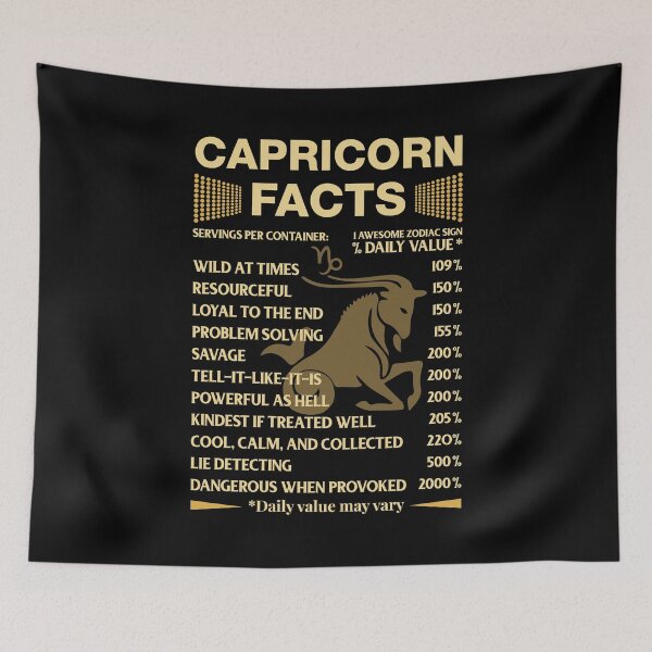 Item preview, Capricorn Facts Zodiac Sign Astrology Birthday Gift designed and sold by joykart.