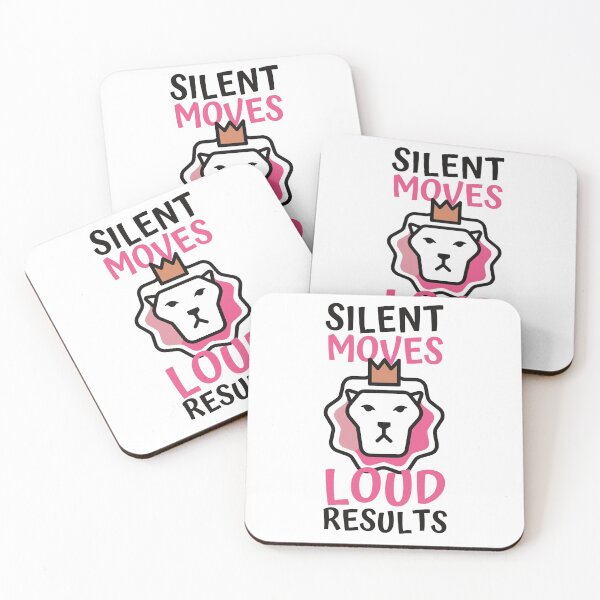 Item preview, Silent Moves Loud Results Pink Lion Design designed and sold by SweetAndSpice.