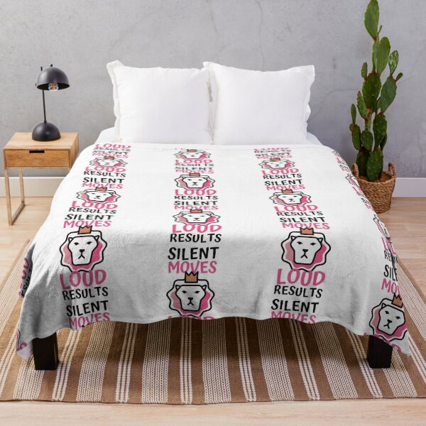 Item preview, Silent Moves Loud Results Pink Lion Design designed and sold by SweetAndSpice.