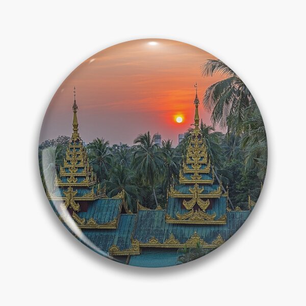 Item preview, Myanmar. Yangon. Shwedagon Pagoda. One of the Entrances. Sunset. designed and sold by vadim19.