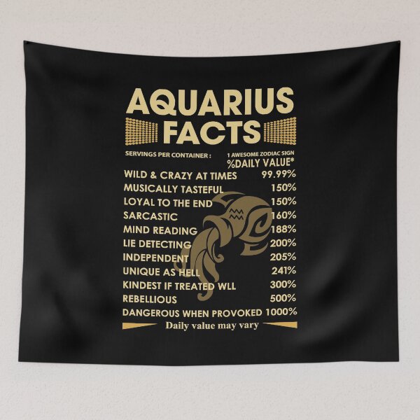 Item preview, Aquarius Facts Zodiac Sign Astrology Birthday Gift designed and sold by joykart.