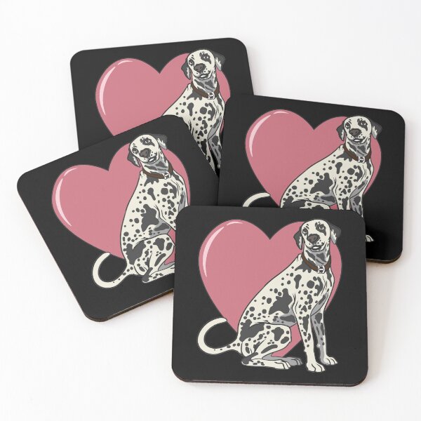 Item preview, Dalmatian dog heart dog lovers design designed and sold by FalkDania.