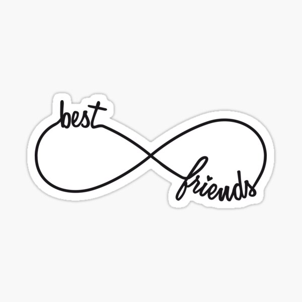 Best friends forever, infinity sign Sticker