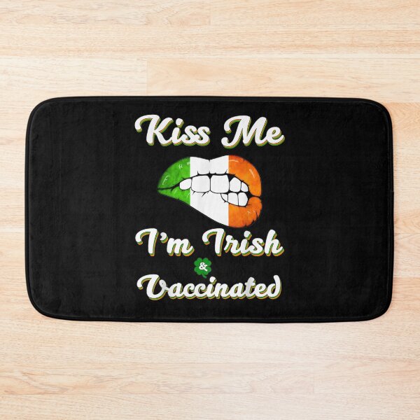 Item preview, Kiss Me I'm Irish And Vaccinated Funny St Patrick's Day Gift designed and sold by melisenda.