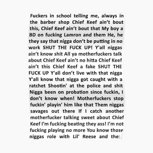 chief keef Poster