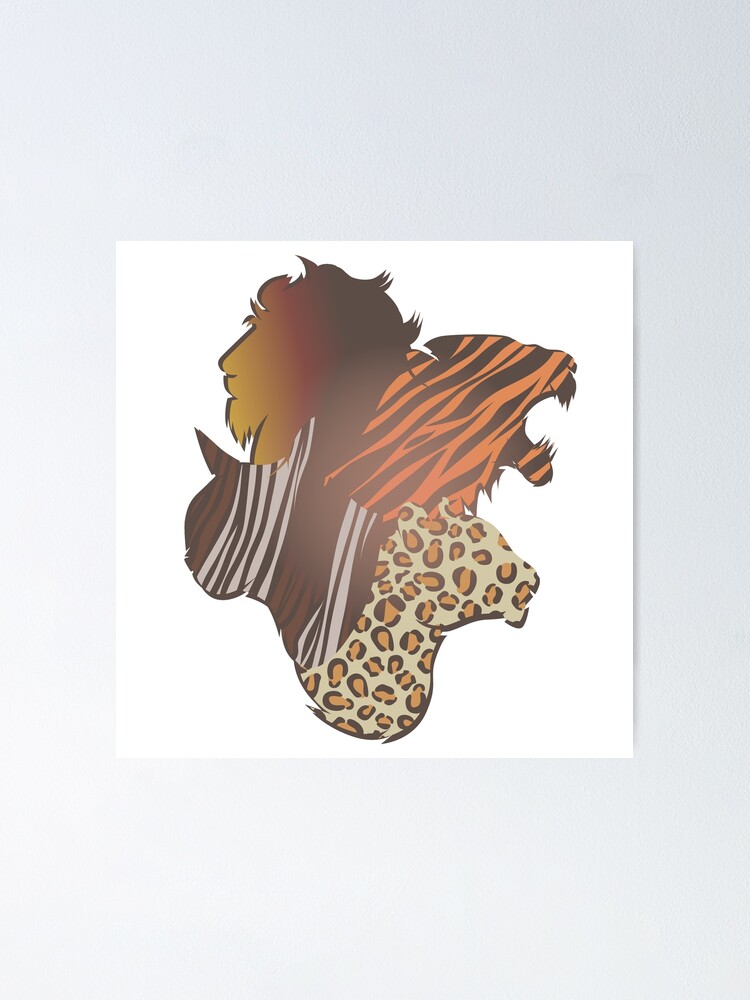 "Cat vs Tiger vs Lion vs Leopard" Poster by Emos-Rose | Redbubble