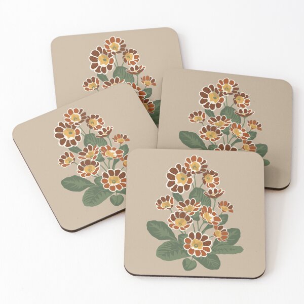 Item preview, Primula flower pattern designed and sold by lents.