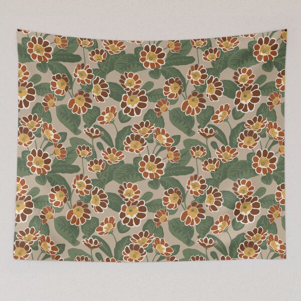 Item preview, Primula flower pattern designed and sold by lents.