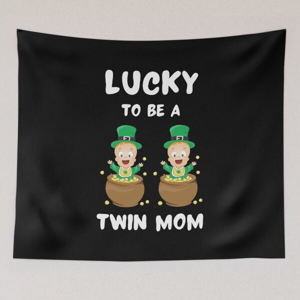 Item preview, Lucky To Be A Twin Mom Irish Twin Mom funny St Patricks Day Outfit Mother's day Gift designed and sold by YourgiftShop.