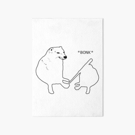 "Dodge Bonk meme" Art Board Print for Sale by Majisticc | Redbubble