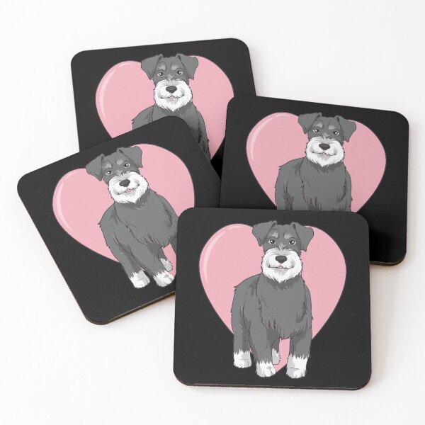 Item preview, Schnauzer dog heart dog lovers design designed and sold by FalkDania.