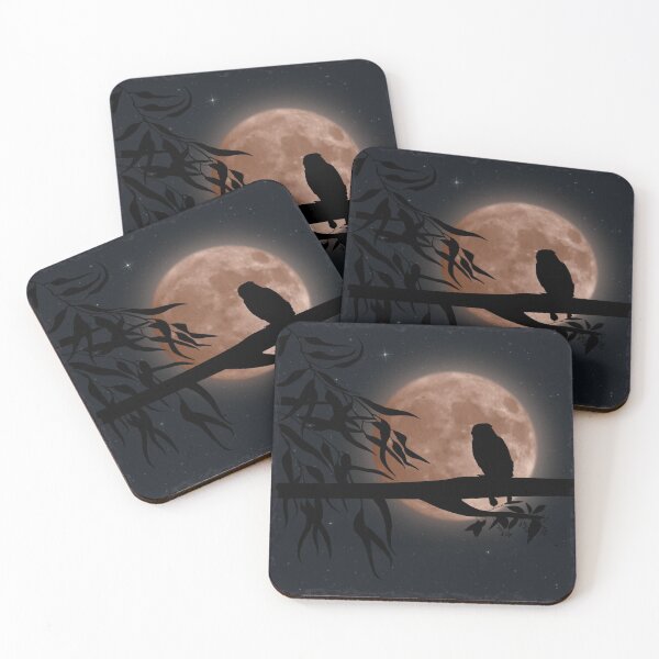 Item preview, moon & owl ● designed and sold by Lerioca.