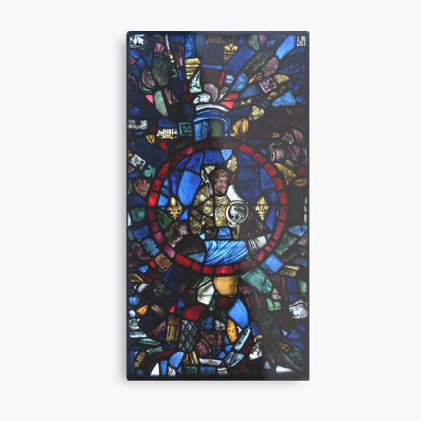 13 century leaded glass Metal Print