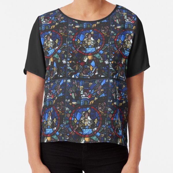 13 century leaded glass Chiffon Top