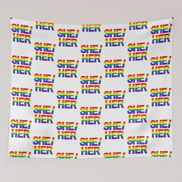 Item preview, Small Rainbow She/Her designed and sold by JtownGSA.