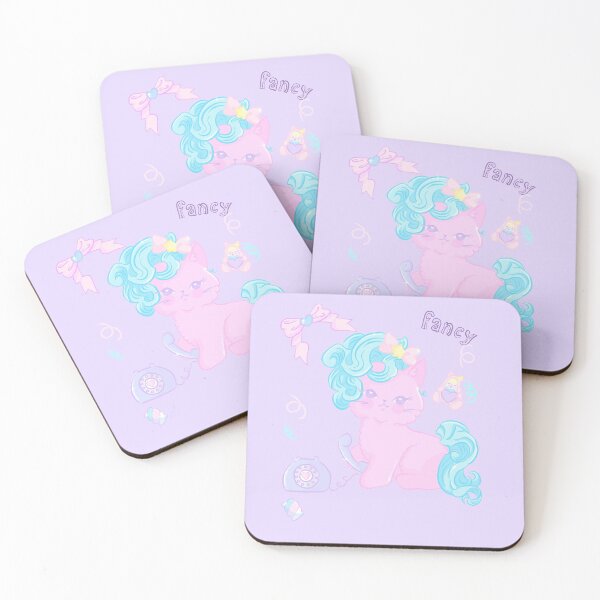 Item preview, Fancy Retro Cat on the Phone designed and sold by Pastel Magic.