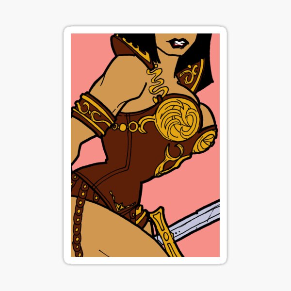 princesse guerrière Sticker