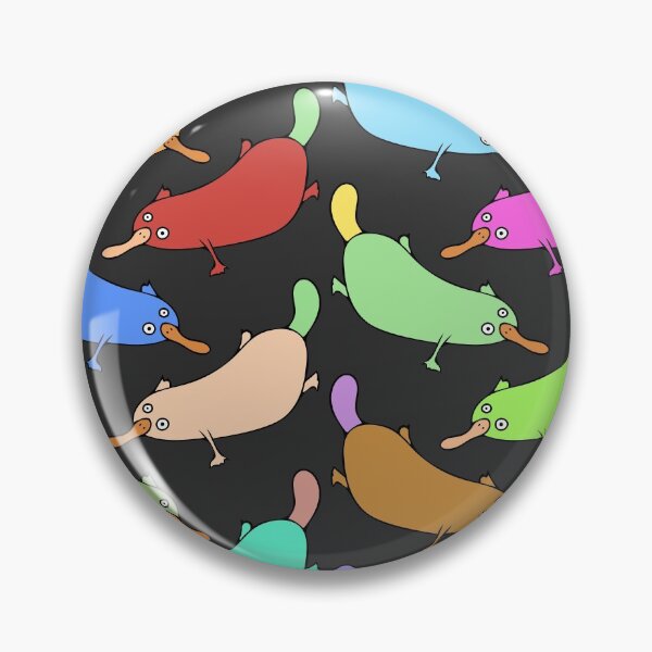 Item preview, Colorful and Cute Platypus Pattern (black) designed and sold by Davey's Designs.