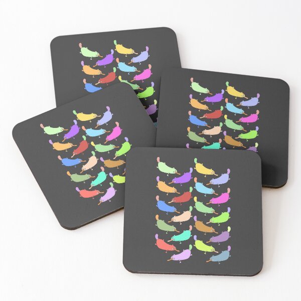 Item preview, Colorful and Cute Platypus Pattern (black) designed and sold by Davey's Designs.
