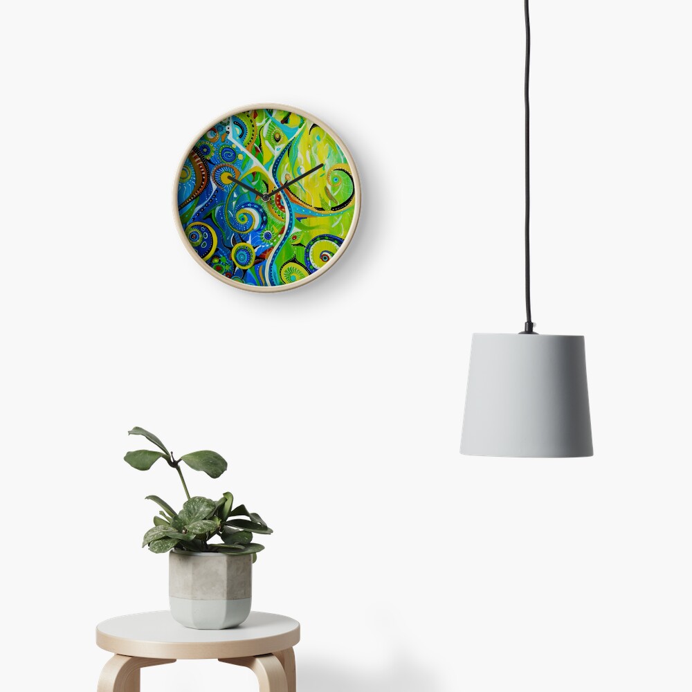 Aperçu de l'œuvre Horloge créée et vendue par Graine-de-Lune.