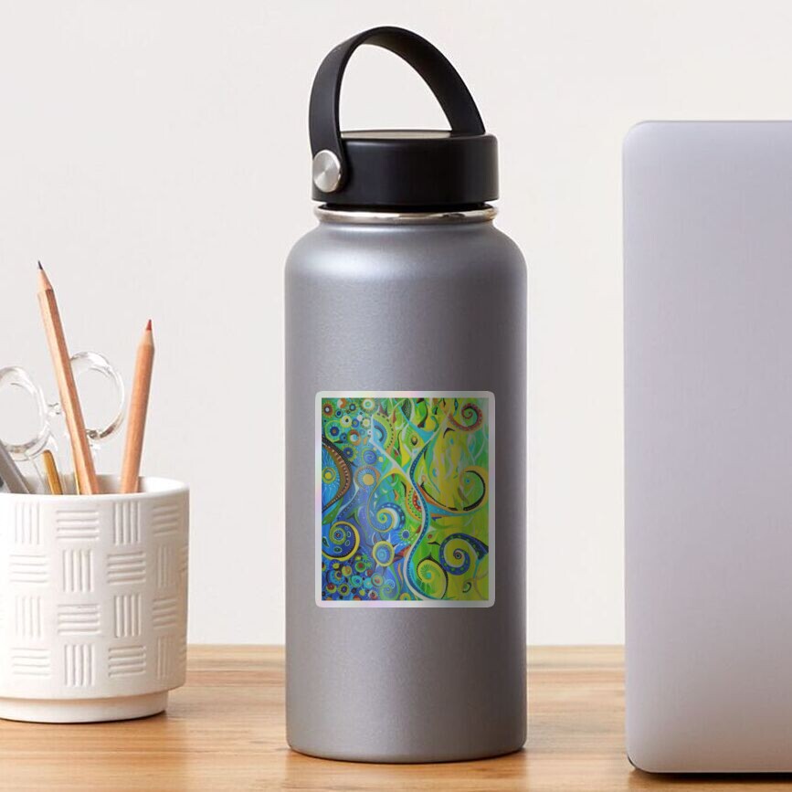 Aperçu de l'œuvre Sticker holographique créée et vendue par Graine-de-Lune.