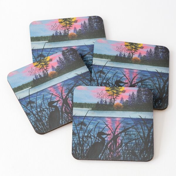 Item preview, Heron Lakeside at Sunset  designed and sold by LaMaTwin.