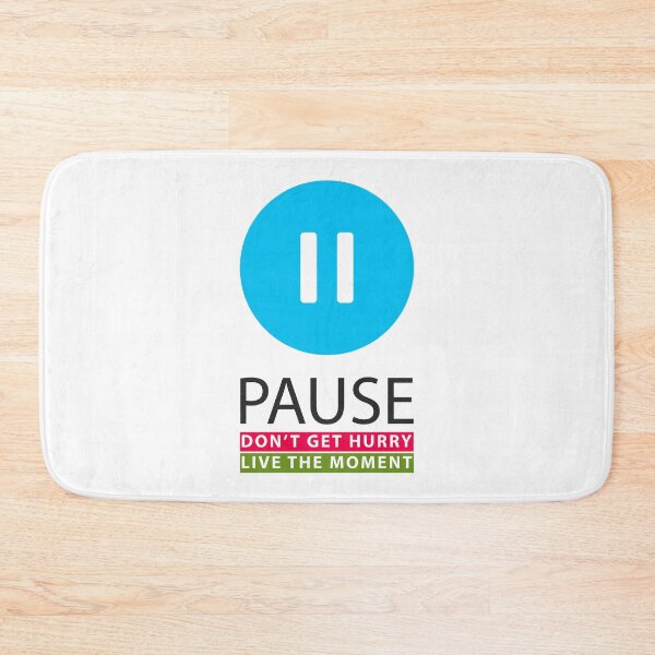 Item preview, Pause on White designed and sold by IDEZIGN2017.