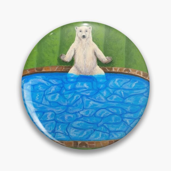 Item preview, Polar Bear in Garden designed and sold by PaintingByTimmy.