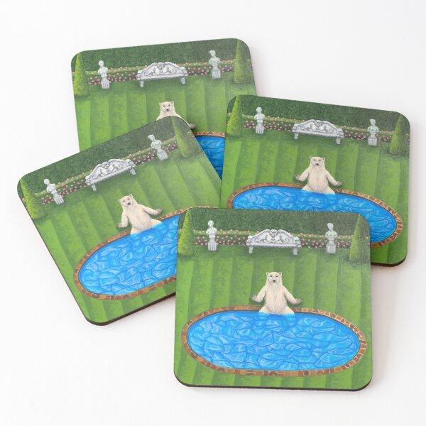 Item preview, Polar Bear in Garden designed and sold by PaintingByTimmy.