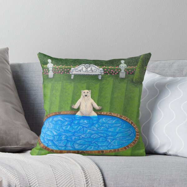 Item preview, Polar Bear in Garden designed and sold by PaintingByTimmy.