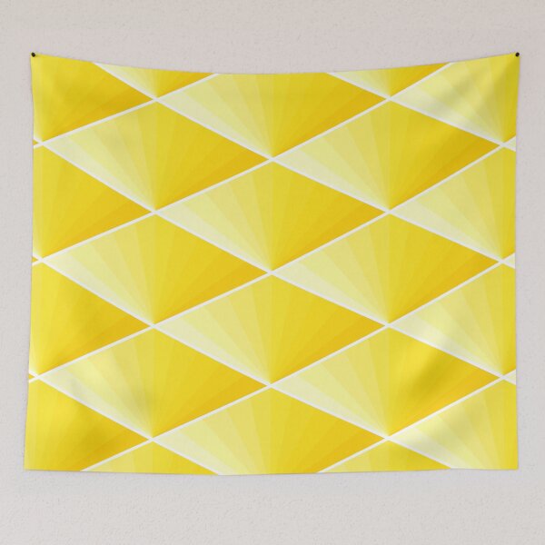 Item preview, PATRÓN DE VENTILADOR DE AZULEJOS AMARILLO DE JAPÓN, DE SUBGIRL designed and sold by SUBGIRL.