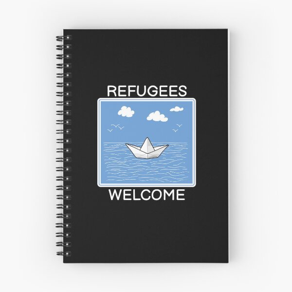 Item preview, Refugees Welcome Refugee Boat Protest Gift designed and sold by CreatDifference.