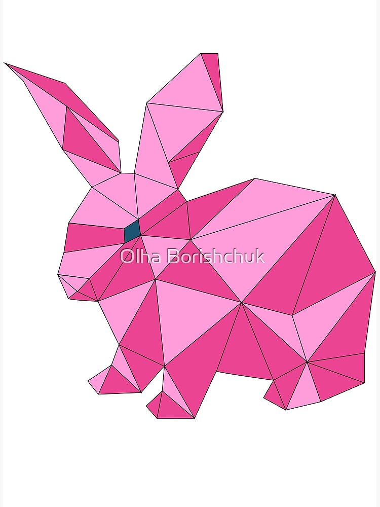 Happy Easter Print - Pink Rabbit Designs